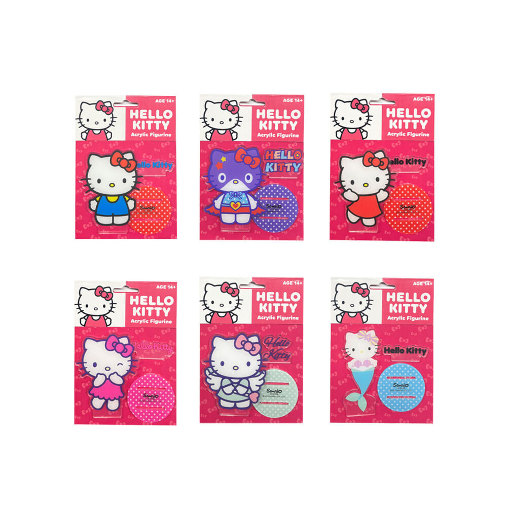 Hello Kitty Acrylic Figurine Kids Collectable Toy For Ages 3y+ Assorted (4 Pack) — image 4