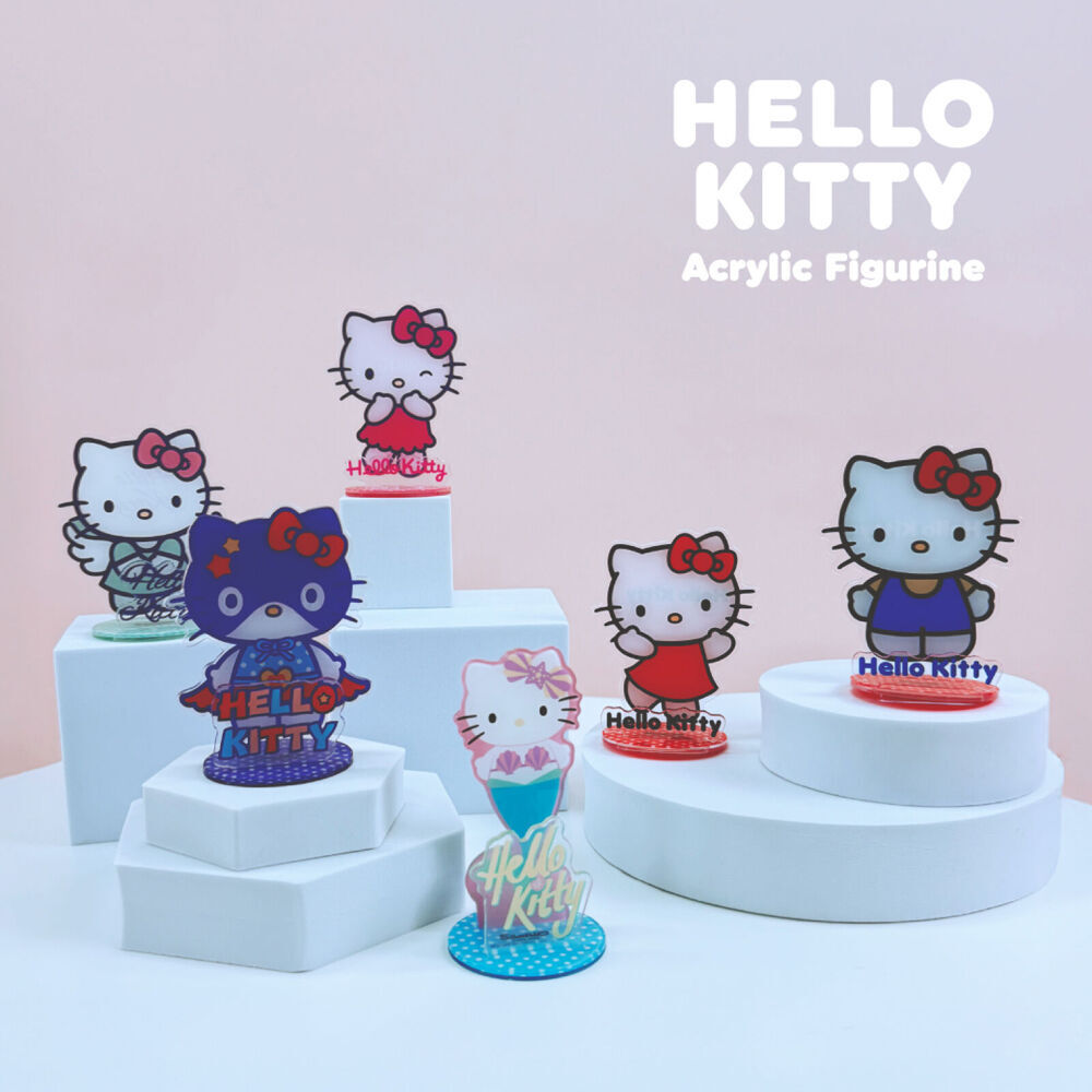Hello Kitty Acrylic Figurine Kids Collectable Toy For Ages 3y+ Assorted (8 Pack) — image 5