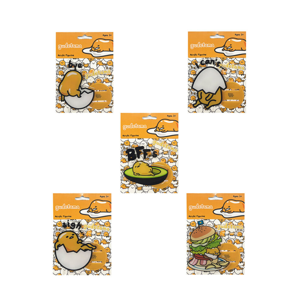 Gudetama For Ages 3y+ Acrylic Figurine Kids Collectable Toy Assorted — image 2