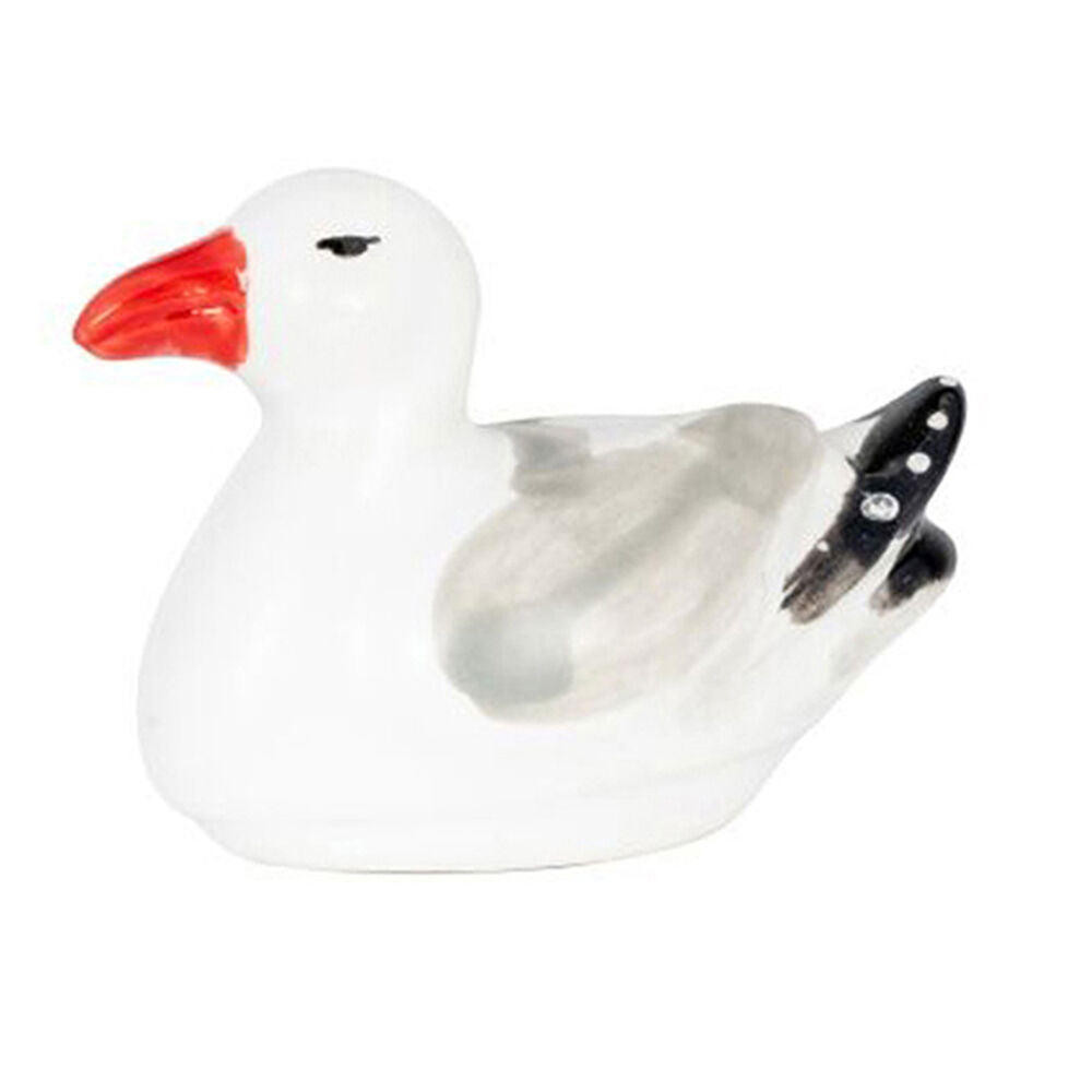 A.Fresco Floating Seagull Outdoor Bird Bath Decoration 11x8cm Grey/White