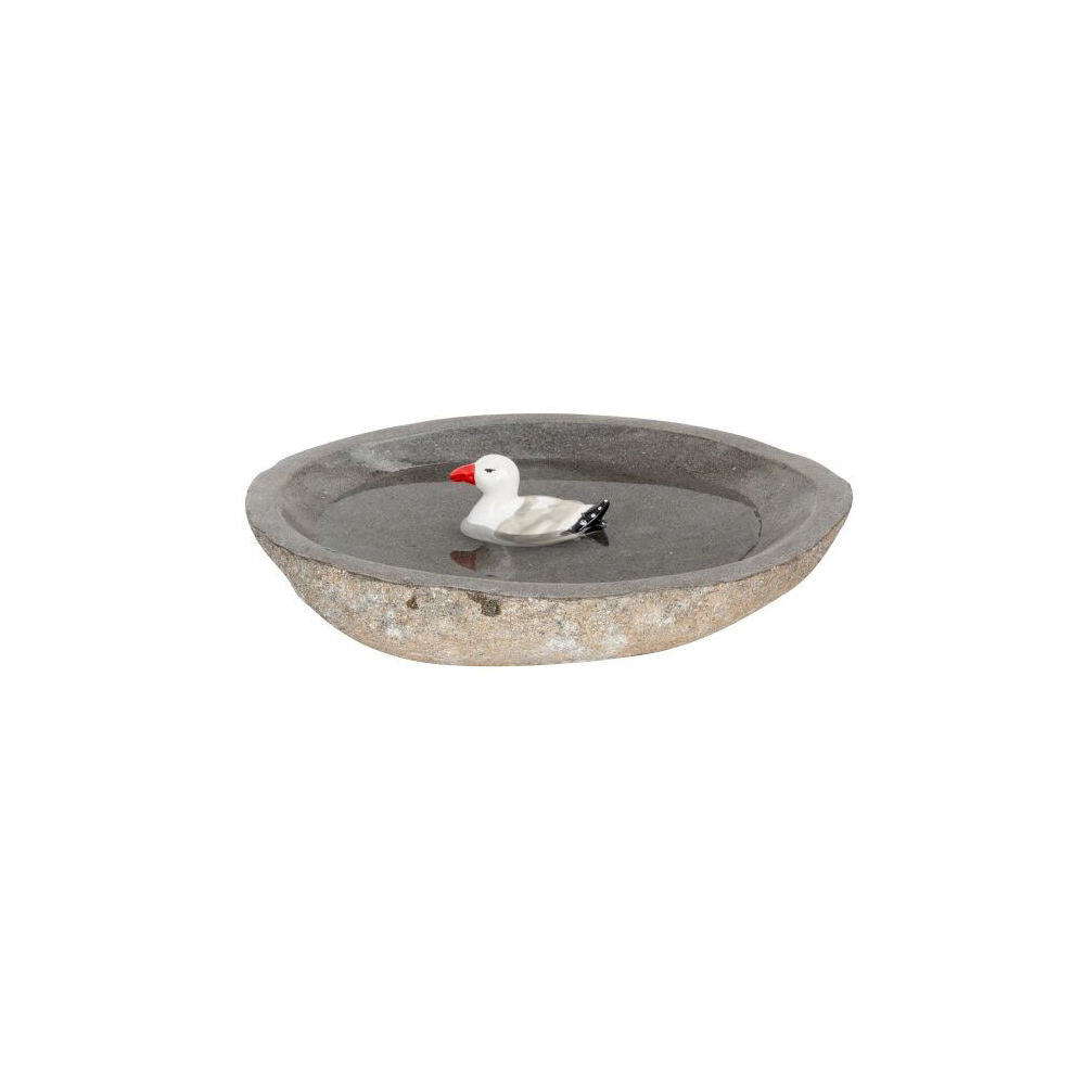 A.Fresco Floating Seagull Outdoor Bird Bath Decoration 11x8cm Grey/White — image 2