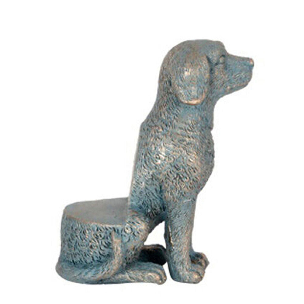 A.Fresco Polyresin Labrador Dog Planter Pot Feet Riser Aged Brass (3 Pack) — image 2