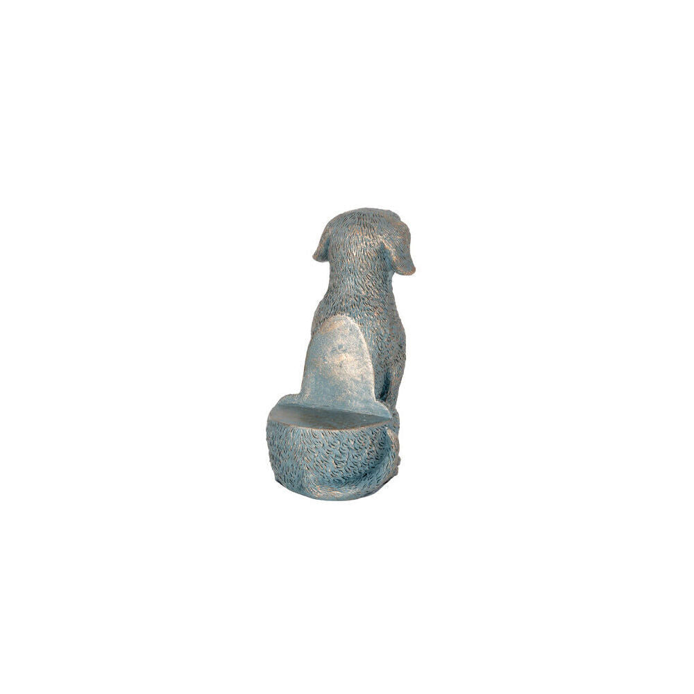 A.Fresco Polyresin Labrador Dog Planter Pot Feet Riser Aged Brass (3 Pack) — image 4