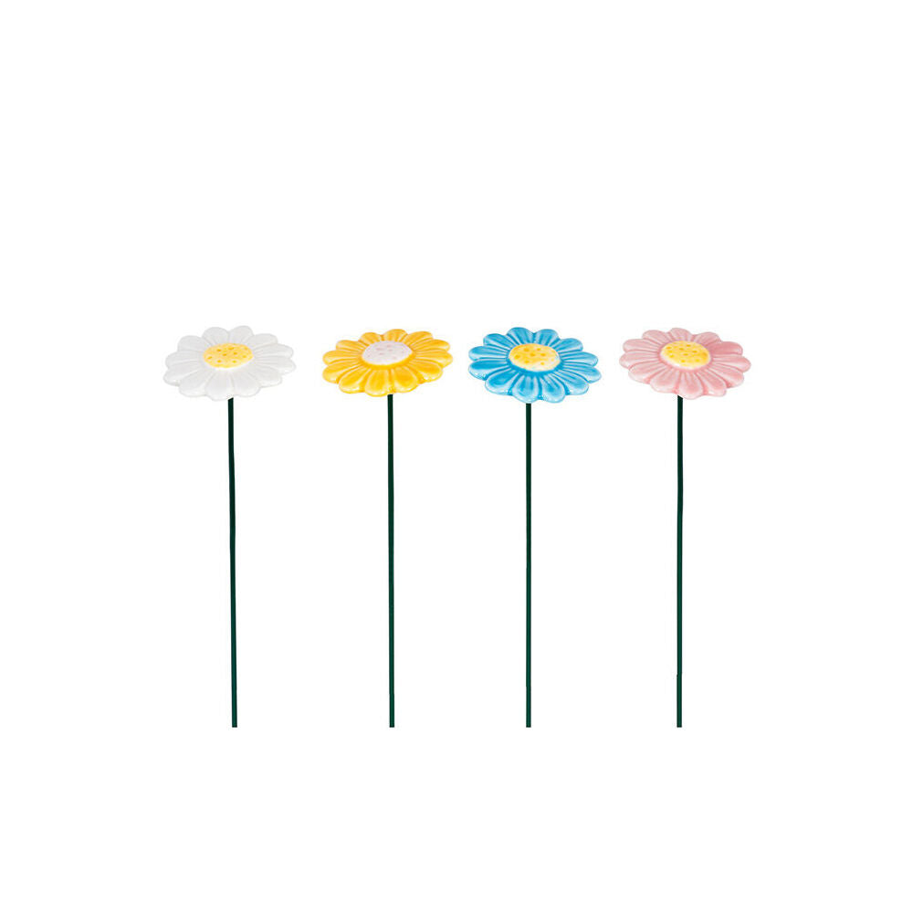 A.Fresco Daisy Ceramic Stick Outdoor Decoration 30cm Multicoloured Assorted — image 2