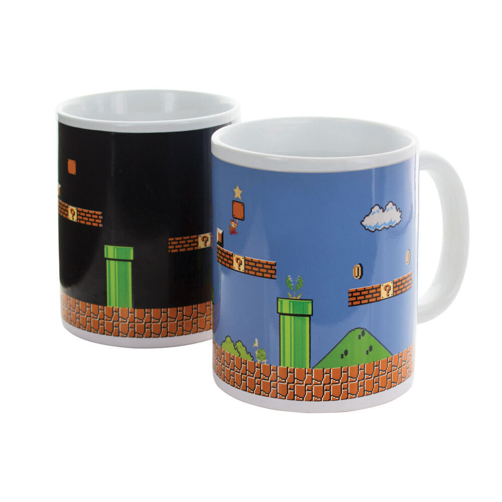Super Mario Bros Unique Interactive Heat Colour Changing Novelty Mug 300ml (2 Pack) — image 3