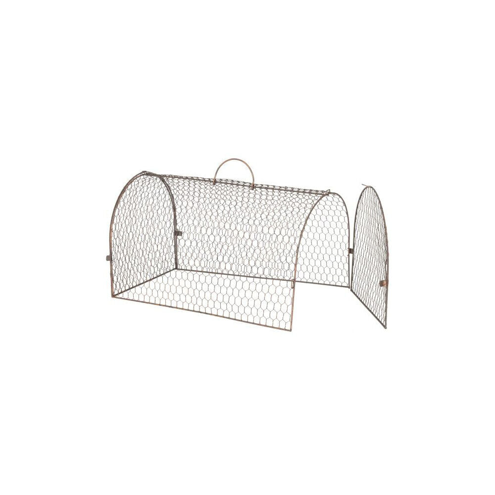 A.Fresco Cloche Flat End for Tunnel Outdoor Decoration 30x3cm Rust Copper — image 3