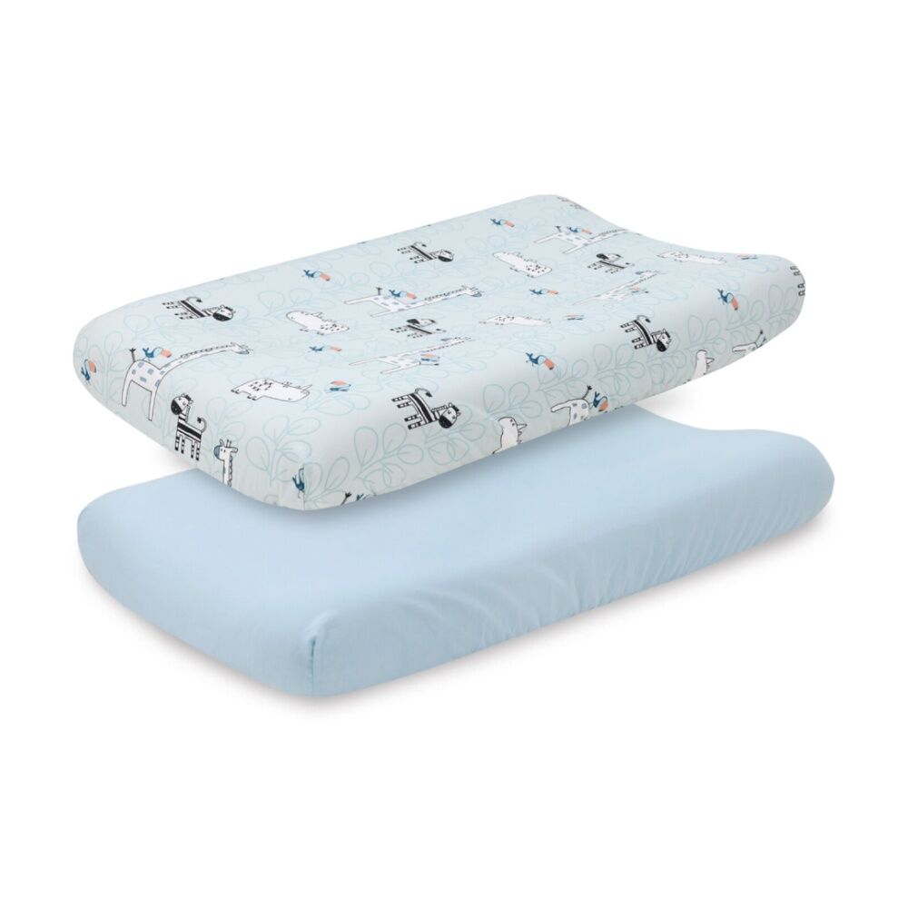 Little Haven Safari Boy Themed Baby Cot Bedding Bundle Blue (7 Pieces) — image 2