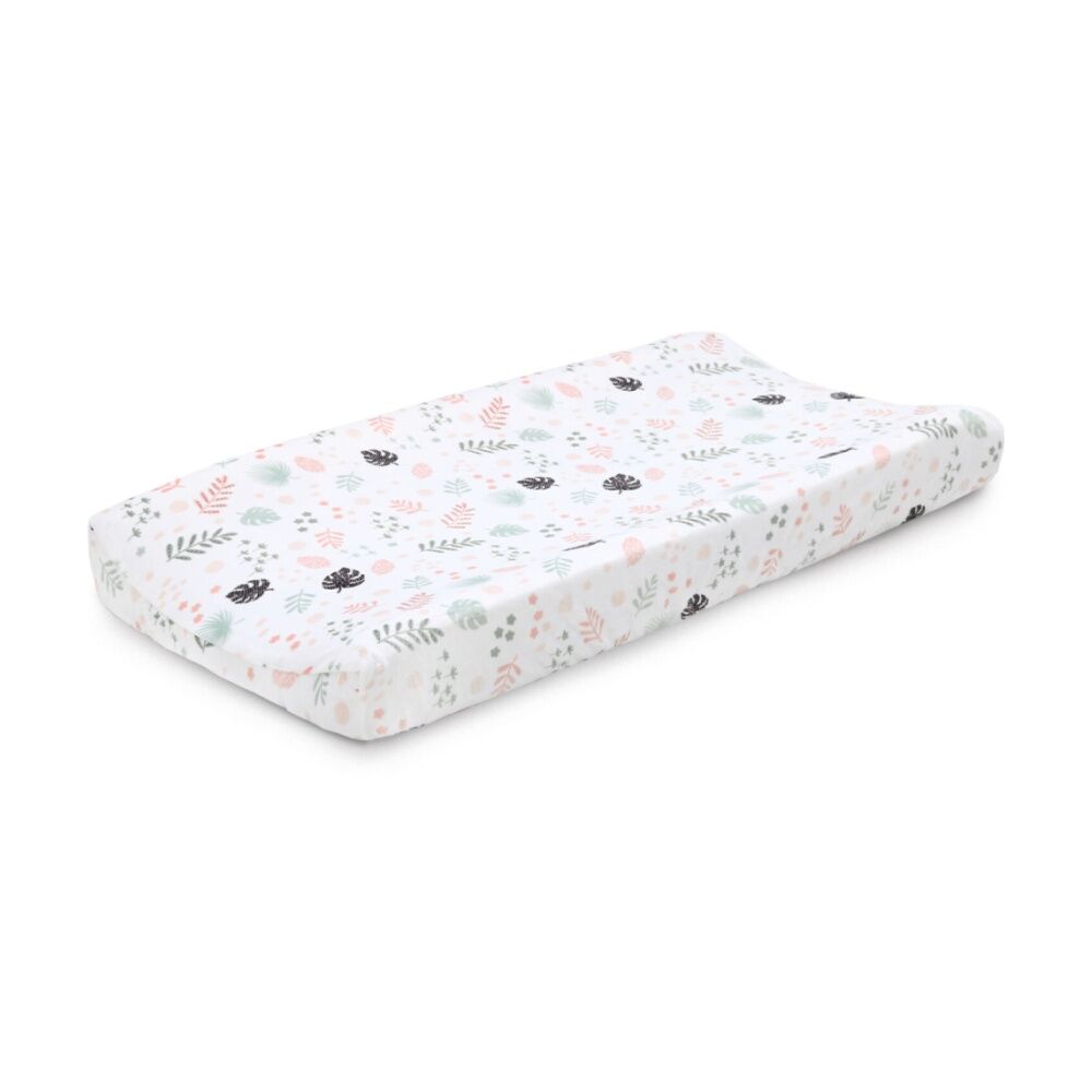 Little Haven Botanical Leaf Girl Themed Baby Cot Bedding Bundle Pink (6 Pieces) — image 2