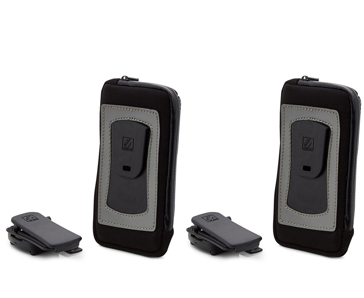 Allsop ClickGo Strap Belt Clip w/Case for 5.7" Smartphones iPhone 6/6S/7/8 BK (2 Pack)