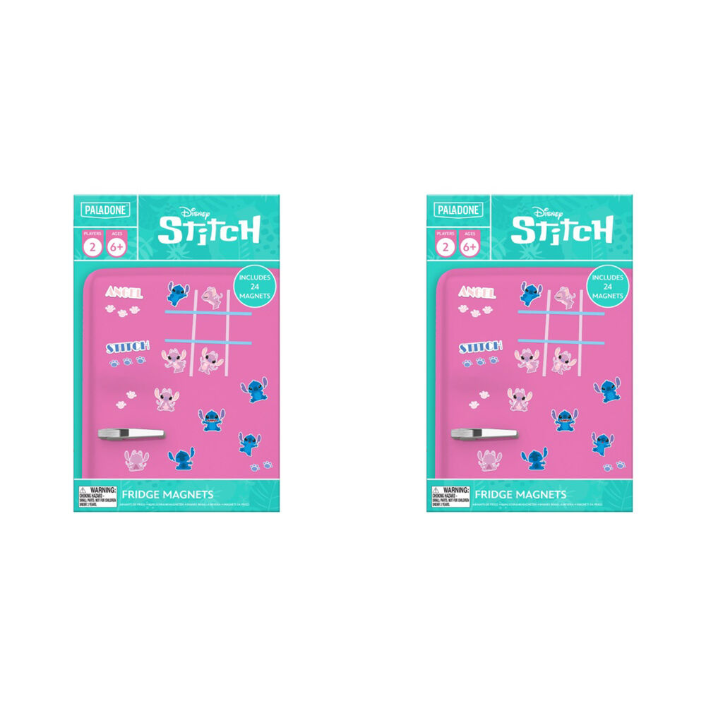Disney Stitch and Angel Fun Fridge Magnets Vibrant Character Collection 4y+ (2 Pack)