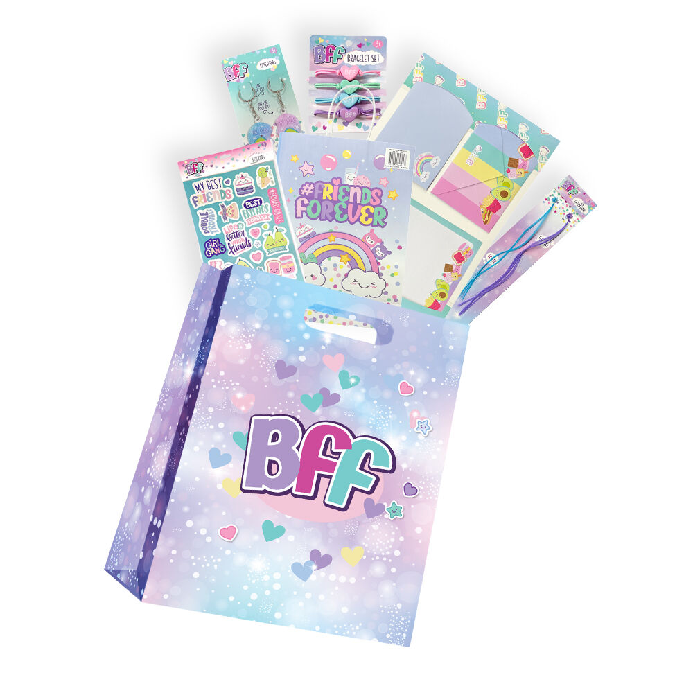 BFF Mini Showbag Friendship Gift Set with Keychain Stickers Writing Set - 5y+ — image 5