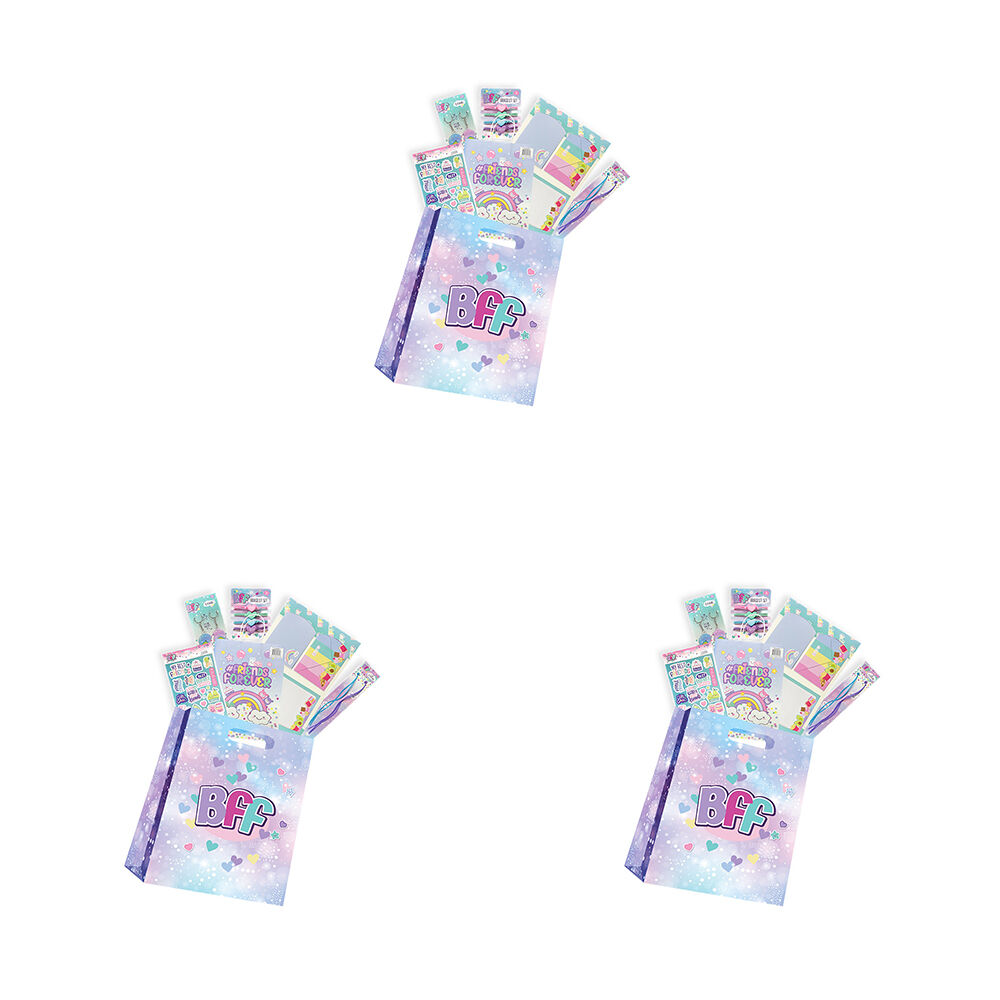BFF Mini Showbag Friendship Gift Set w/ Writing Set Keychain Stickers - 5y+ (3 Pack)