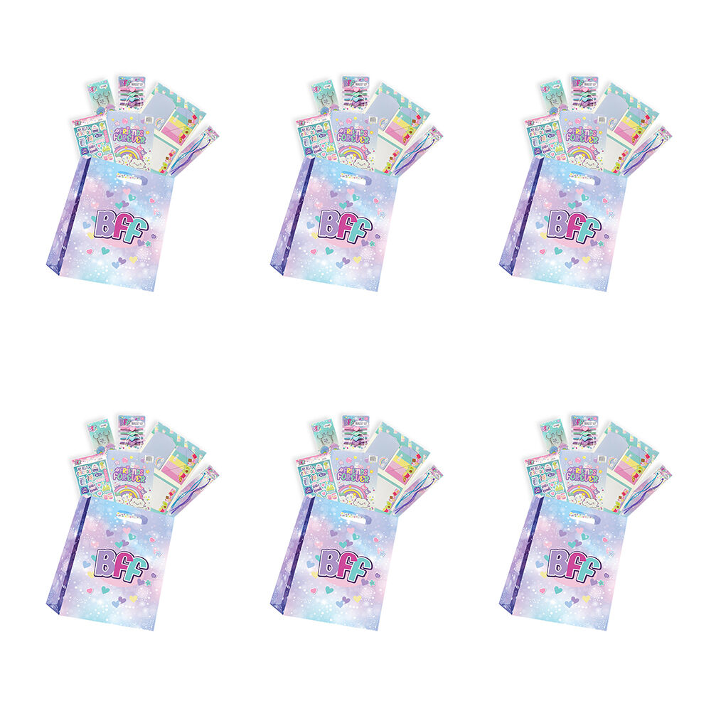 BFF Mini Showbag Friendship Gift Set w/ Writing Set Keychain Stickers - 5y+ (6 Pack)