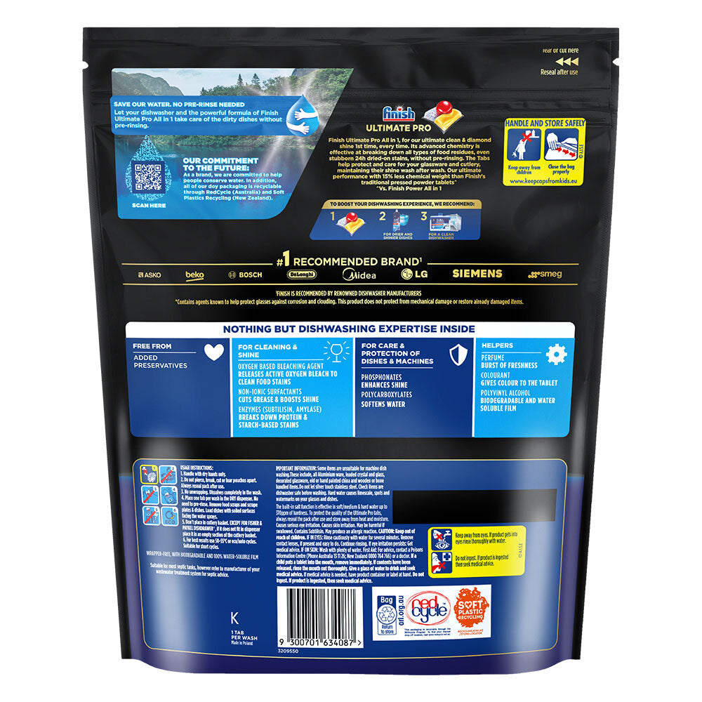 Finish Ultimate Pro Powerball Dishwashing Tablets Lemon Sparkle (325 Pieces) — image 3