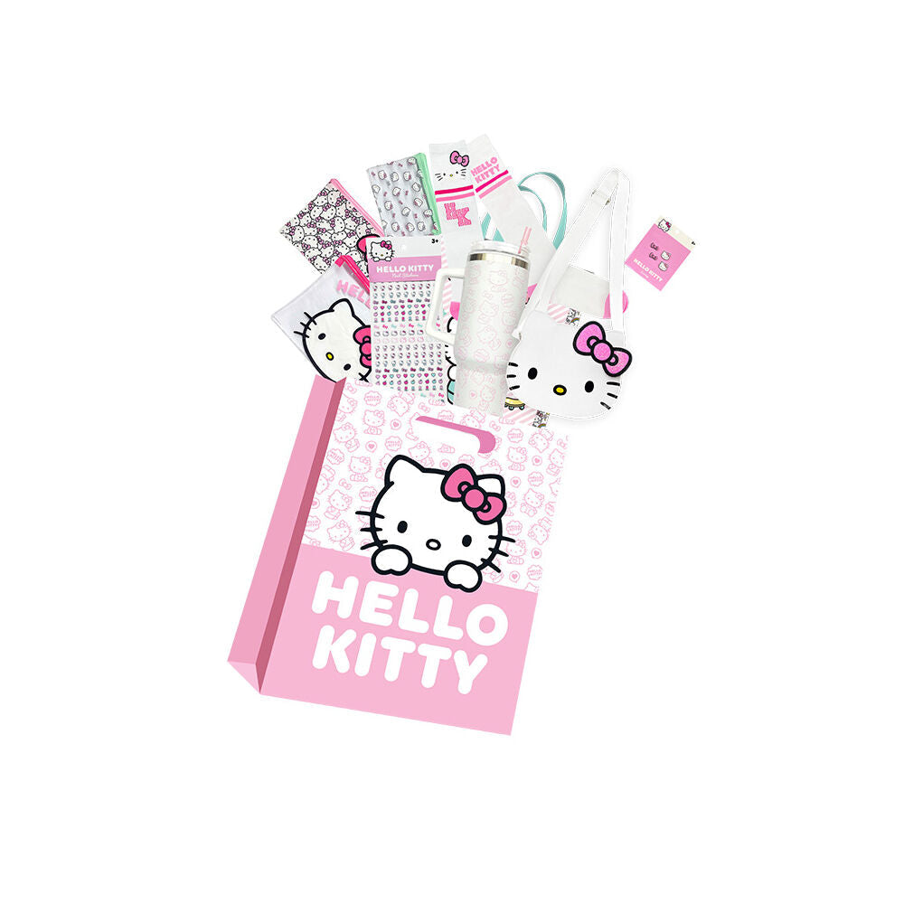 Hello Kitty Pink Pouchbag with Handbag, Showbag, and Accessories - 5y+