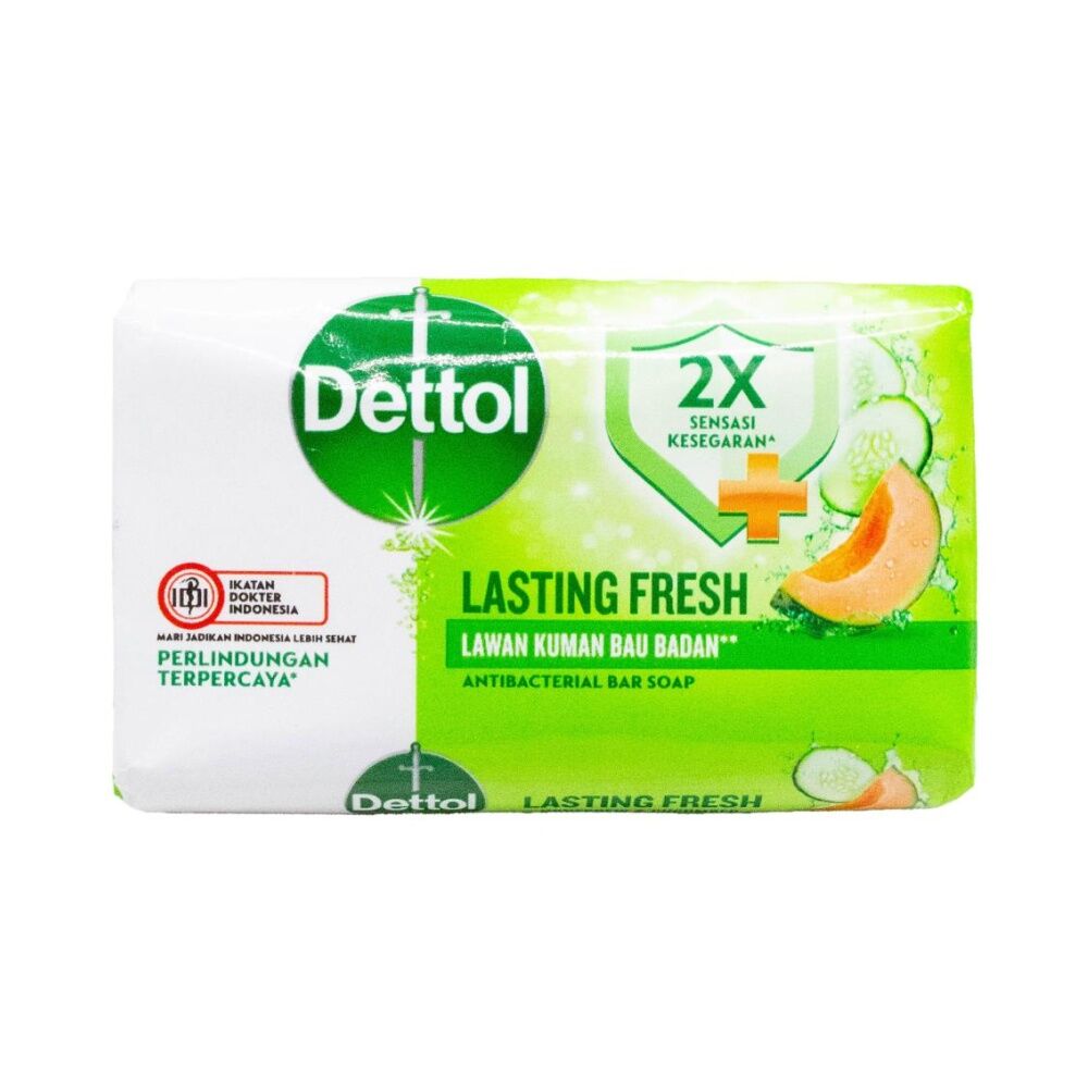 Dettol Soap Bar Antibacterial Lasting Freshness Honeydew & Cucumber 60g (12 Pack) — image 2