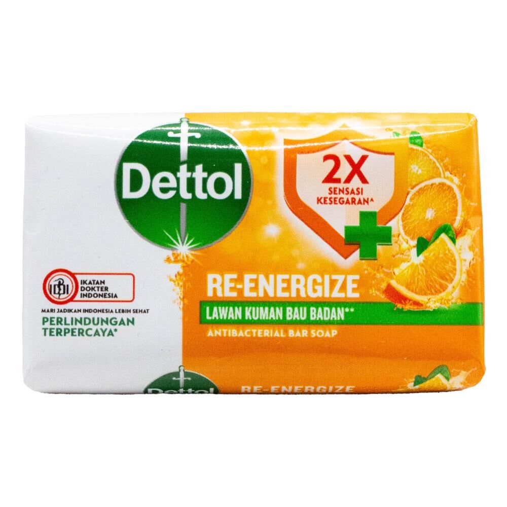 Dettol 60g Soap Bar Antibacterial Re-Energize Mandarin Orange Fragrance