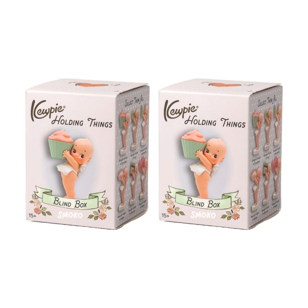 Smoko Kewpie Holding Things Blind Box Toy Collectable Figurine 15Y+ Assorted (2 Pack)