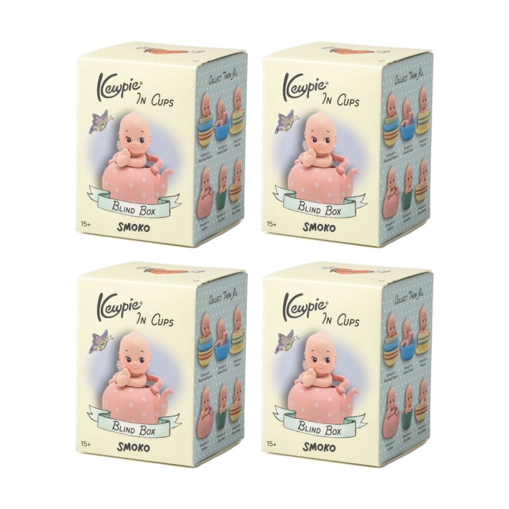 Smoko Kewpie in Cups Blind Box Toy Collectable Figurine 15Y+ Assorted (4 Pack)