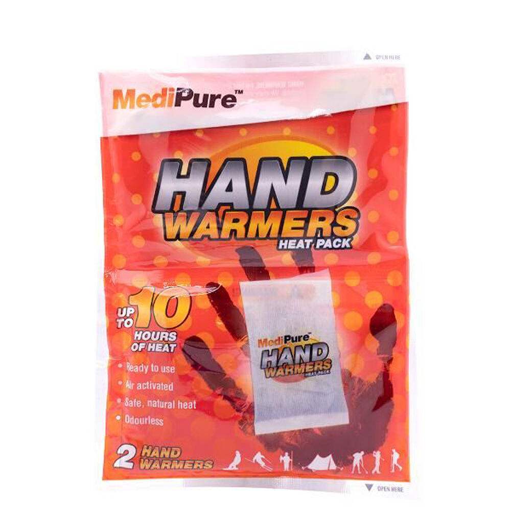 Medipure 12x 2pc Hand Warmers Heat Pack Up To 10 Hours Air Activated Odourless — image 2