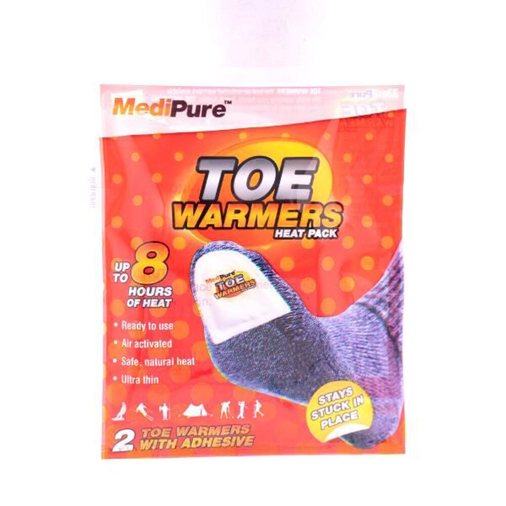 Medipure 24x 2pc Ultra Thin Toe Warmers Heat Pack Up To 8hrs Air Activated With Adhesive — image 2