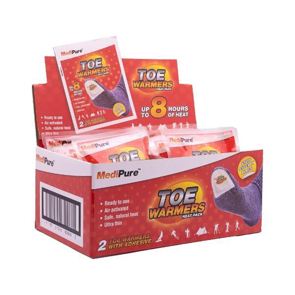 Medipure 24x 2pc Ultra Thin Toe Warmers Heat Pack Up To 8hrs Air Activated With Adhesive — image 6