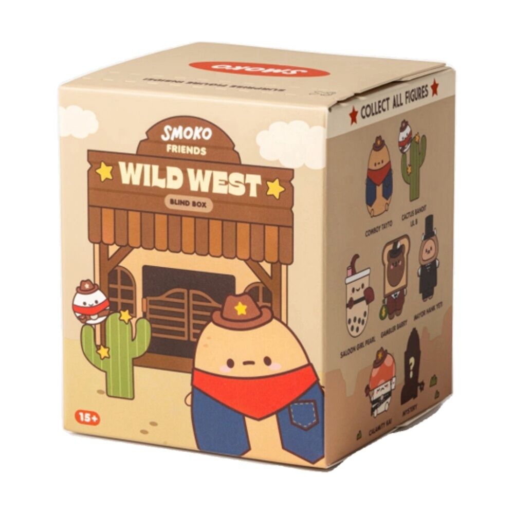 Smoko Friends Wild West Blind Box Toy Collectable Figurine 15Y+ Assorted (4 Pack) — image 2