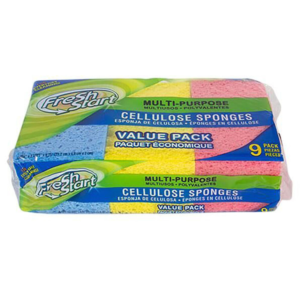Fresh Start 9pc Fresh Start Multipurpose Cleaning Cellulose Sponge Value Pack (5 Pack) — image 2