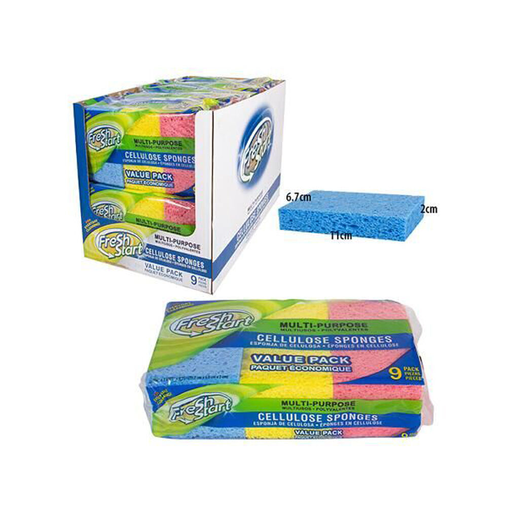 Fresh Start 9pc Fresh Start Multipurpose Cleaning Cellulose Sponge Value Pack (5 Pack) — image 5