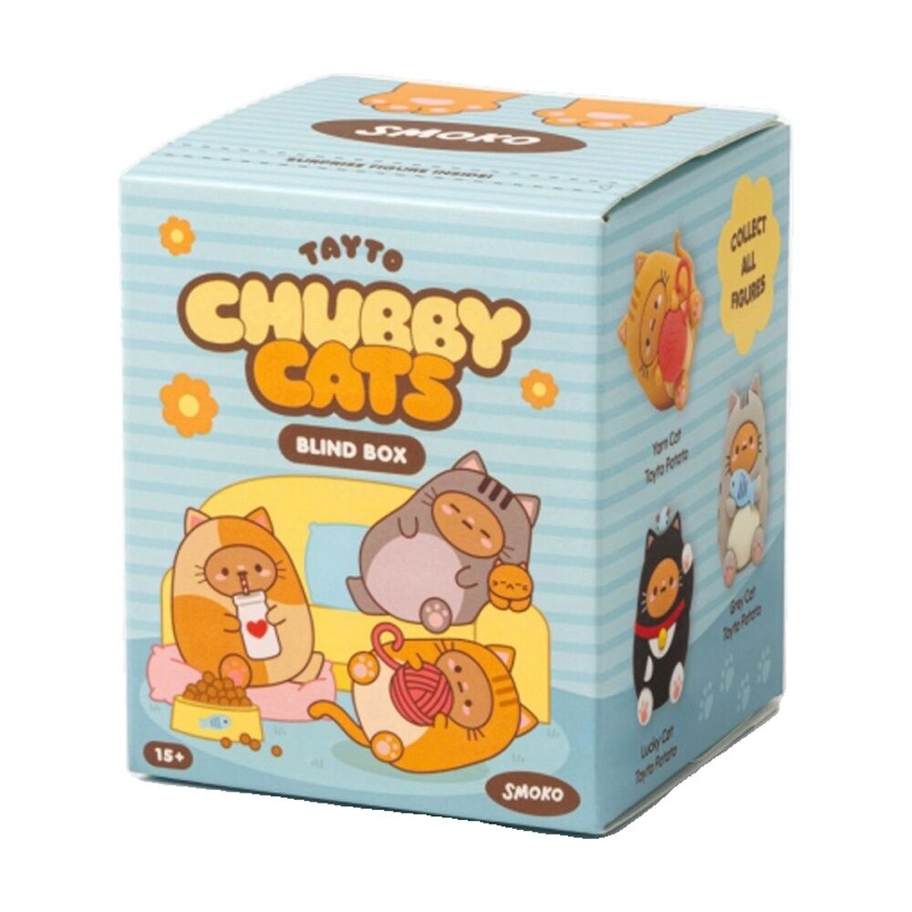 Smoko 15Y+ Tayto Chubby Cat Blind Box Toy Collectable Figurine Assorted