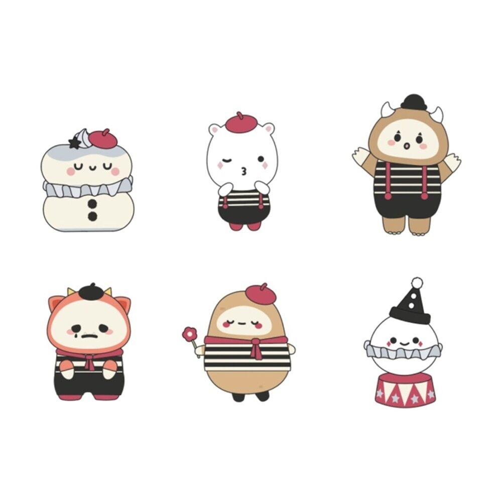 Smoko Friends Mimes Blind Box Toy Collectable Figurine 15Y+ Assorted (4 Pack) — image 4