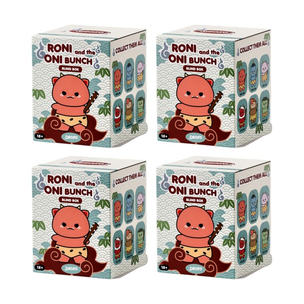 Smoko Roni And Oni Bunch Blind Box Toy Collectable Figurine 15Y+ Assorted (4 Pack)