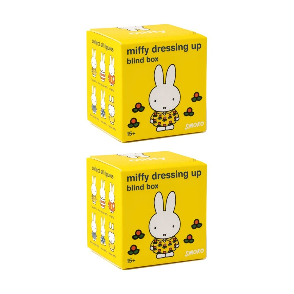 Smoko Miffy Dressing Up Blind Box Toy Collectable Figurine 15Y+ Assorted (2 Pack)