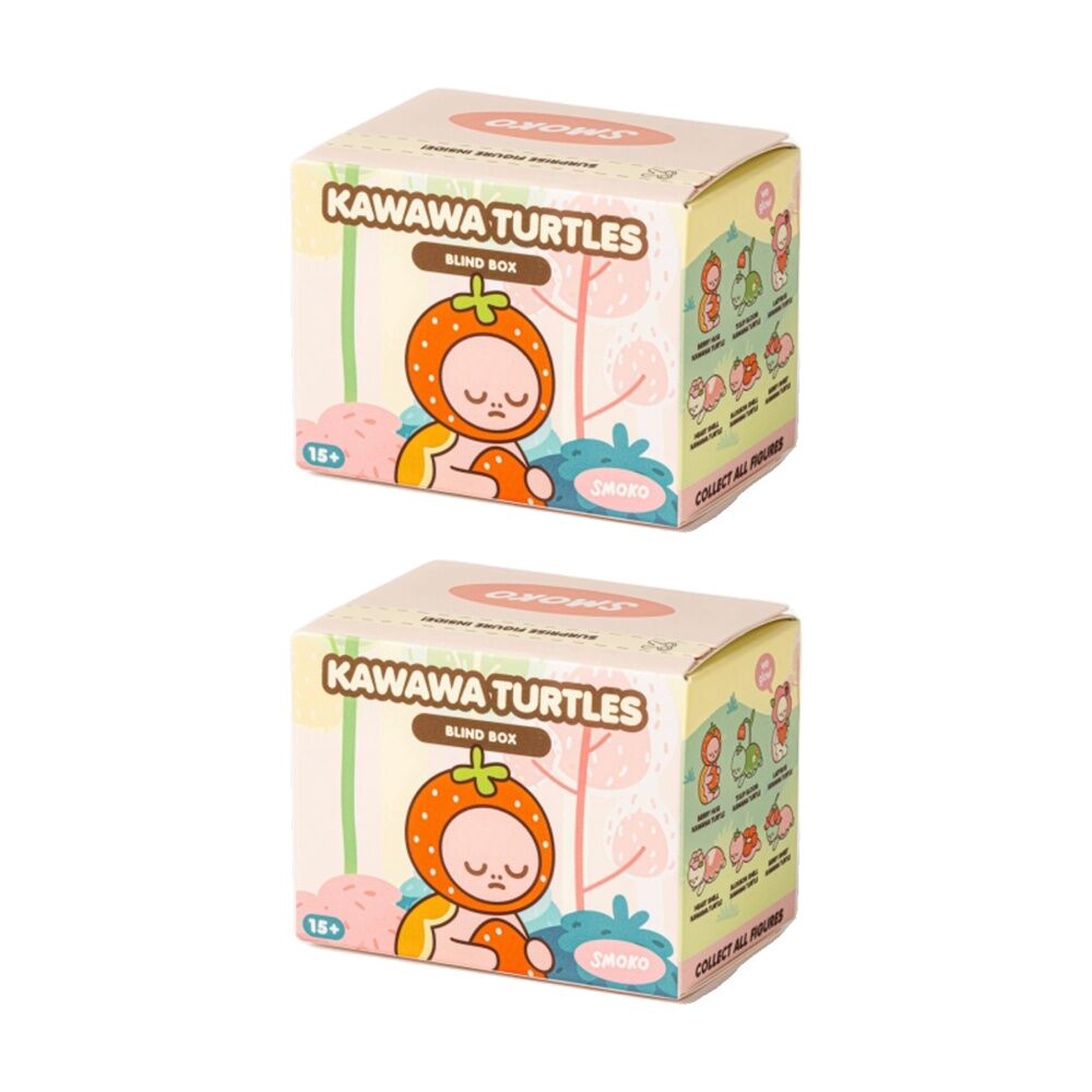 Smoko Kawawa Turtles Blind Box Toy Collectable Figurine 15Y+ Assorted (2 Pack)