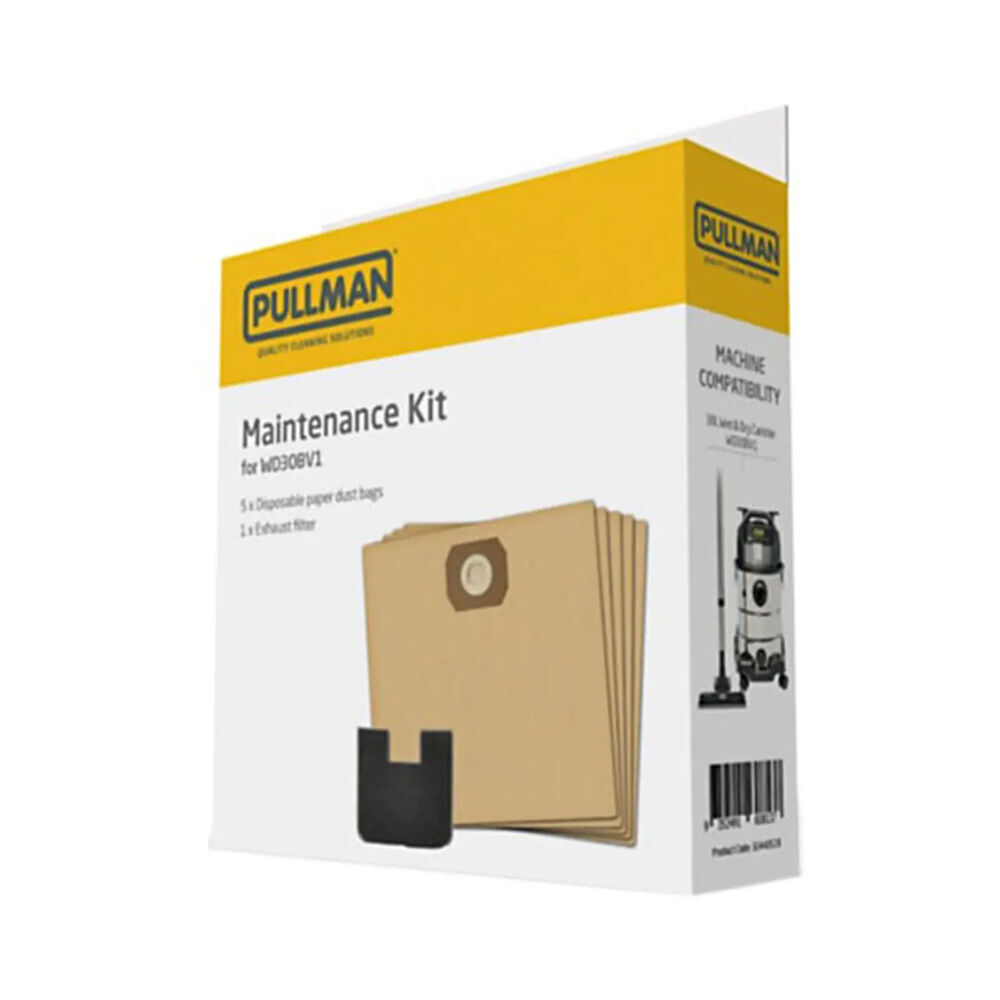 Pullman 30L 32mm Wet & Dry Maintenance Kit w/Dust Bags/Filter Replacement (2 Pack) — image 2