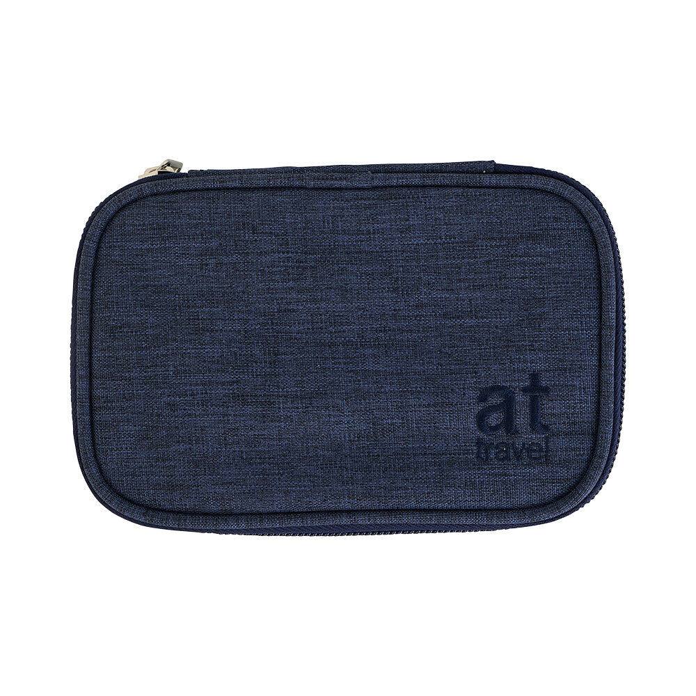 Annabel Trends 15x10cm Navy AT Travel Pill Carrier Organiser Storage