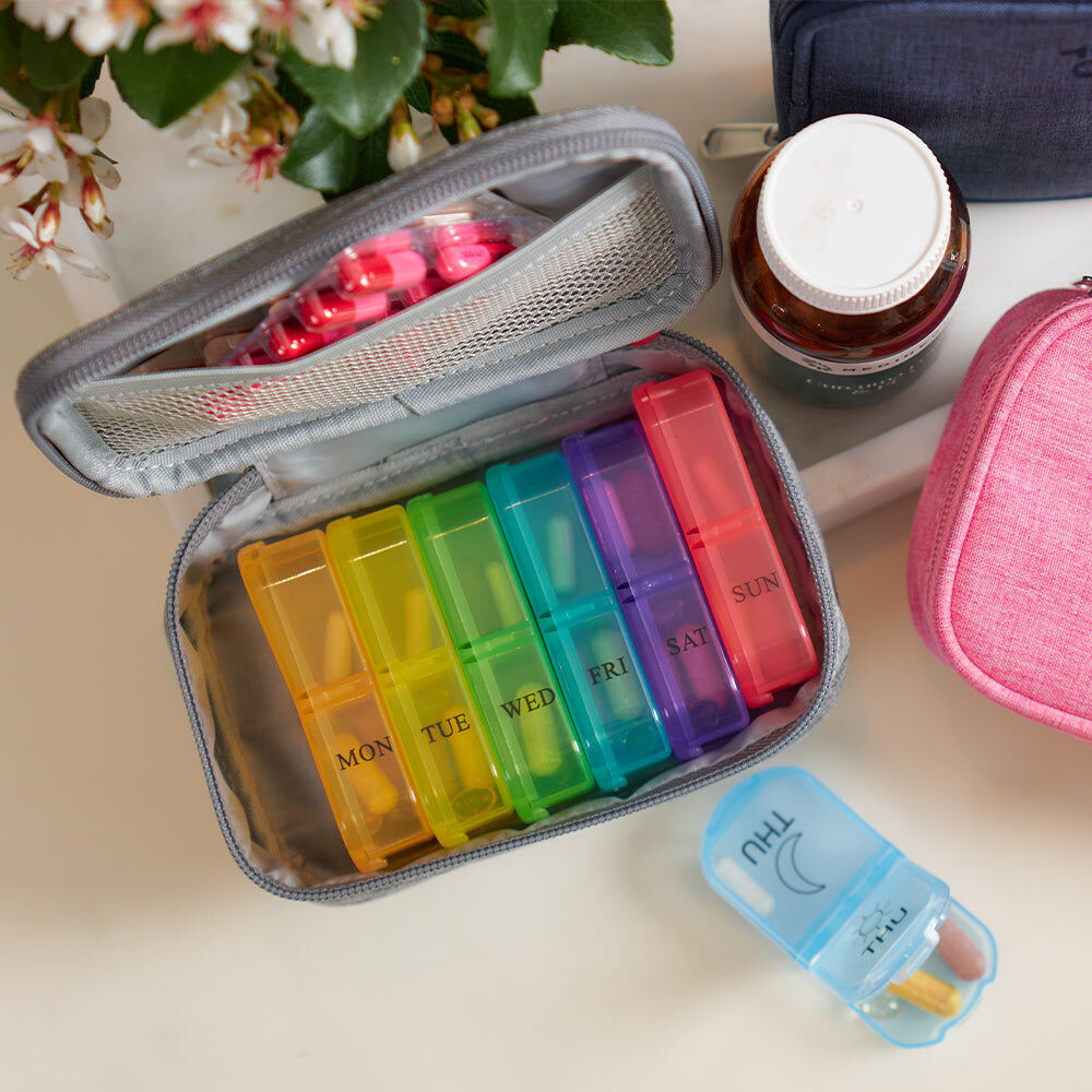 Annabel Trends 15x10cm Navy AT Travel Pill Carrier Organiser Storage — image 4