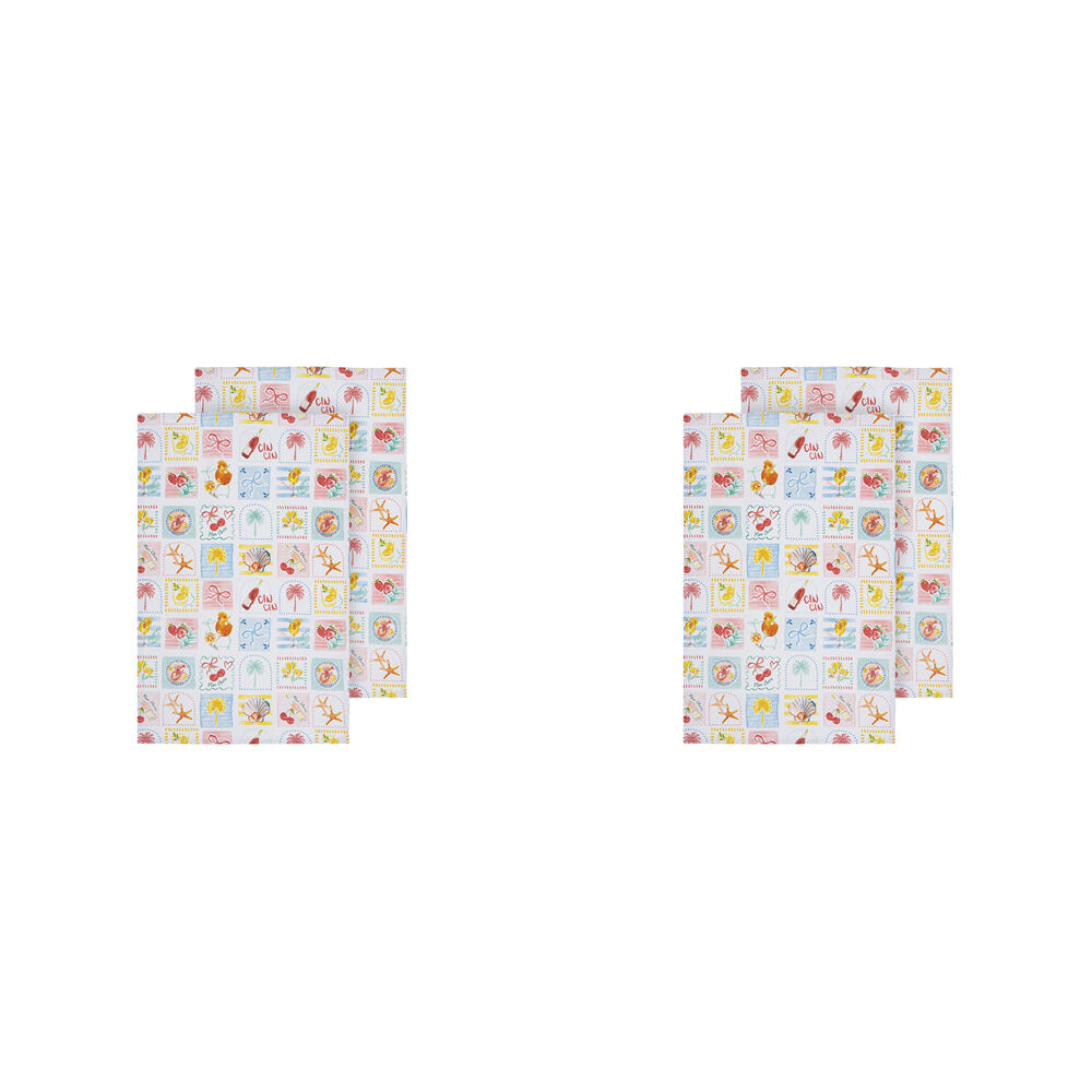 Ladelle 2pc Ladelle Capri Multi-purpose Cotton Absorbent Towel Kitchen Drying Cloth (2 Pack)