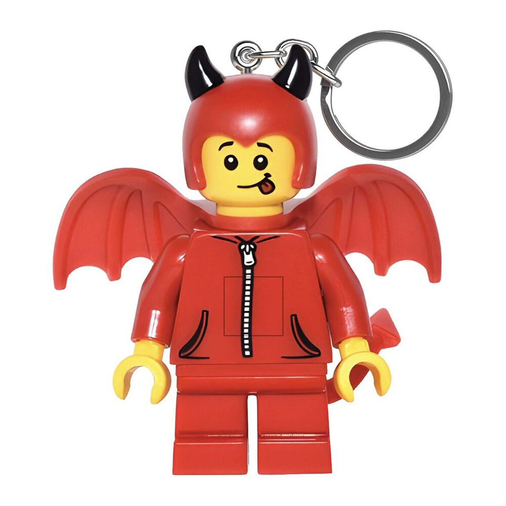Lego Minifigures Cute Little Devil Keychain LED Light 3.9x4cm Kids Red 6y+ (2 Pack) — image 2