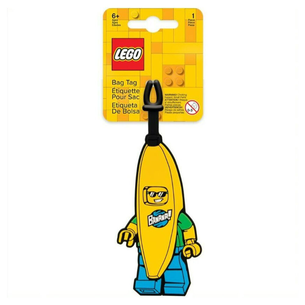 Lego Key Ring Bag Charm 6y+ Banana Man Tag Keychain Hanging Accessory