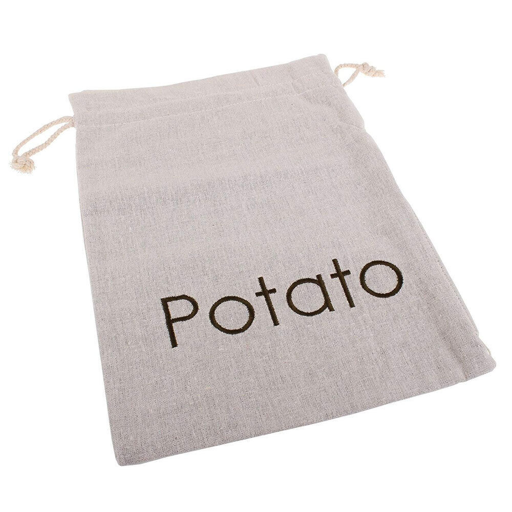 Appetito Potato/Food Bag Kitchen/Pantry Fabric Drawstring Storage/Organiser (5 Pack) — image 3