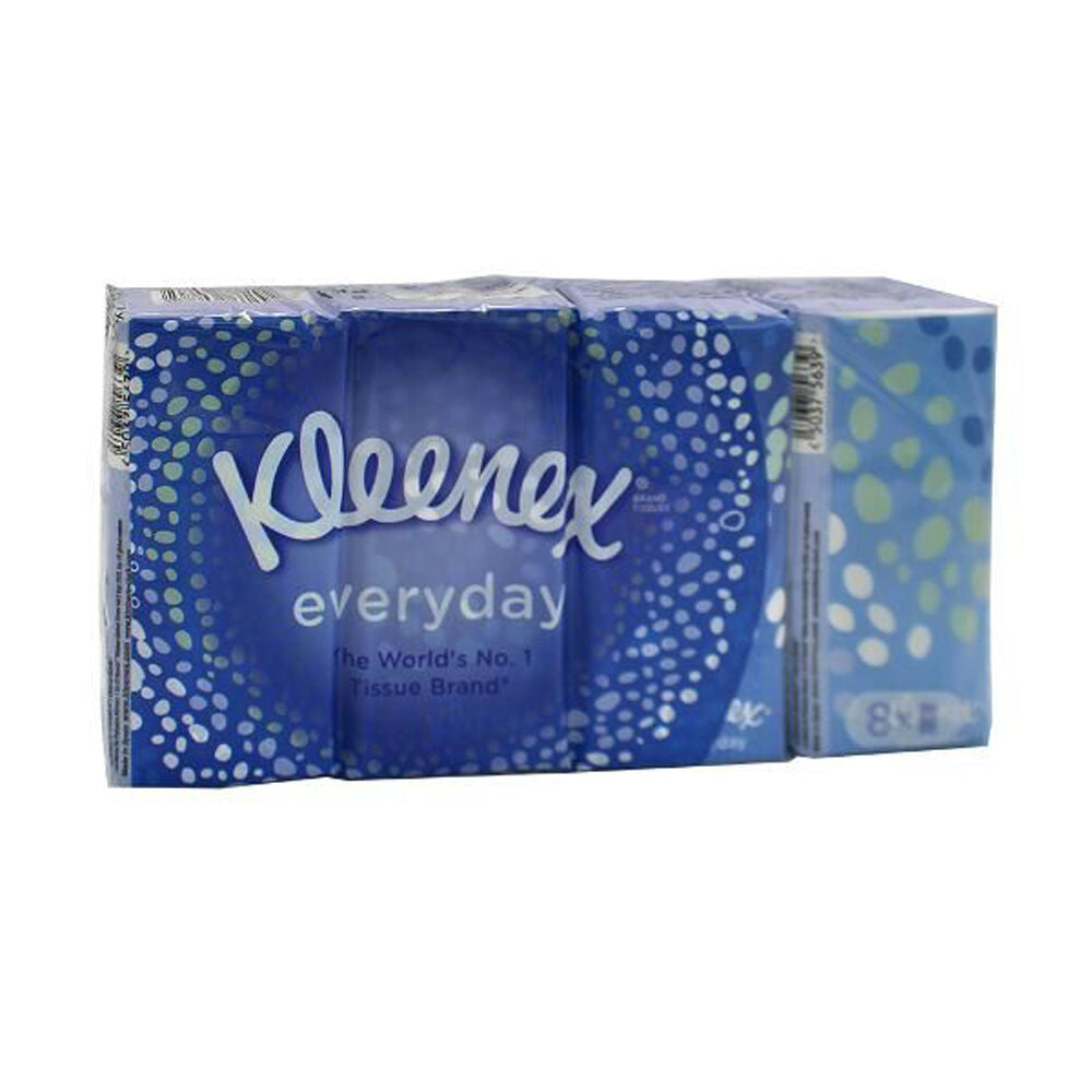 Kleenex Everyday Disposable Paper Pocket Facial Tissue Travel Pack (8 Pieces)