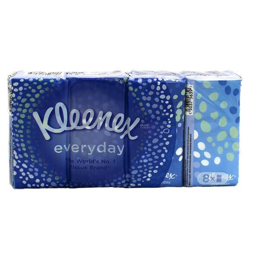 Kleenex Everyday Disposable Paper Pocket Facial Tissue Travel Pack (8 Pieces) — image 2