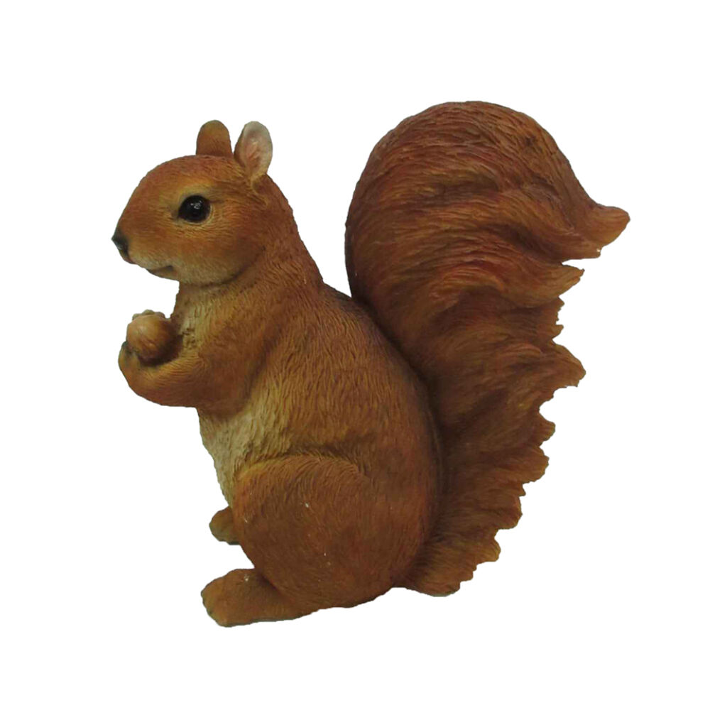 Esschert Design Sitting Squirrel Statue Ornament Brown