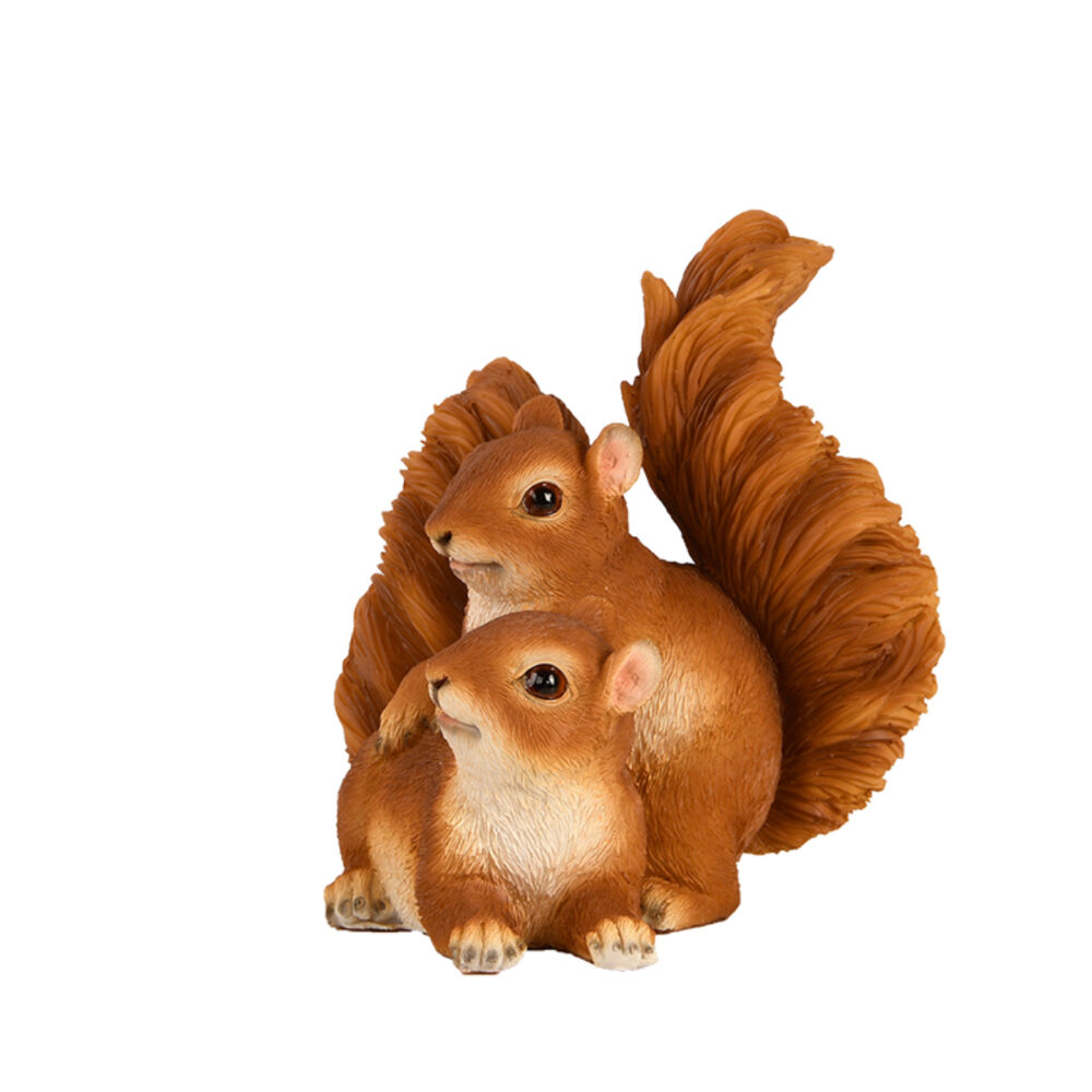 Esschert Design Two Squirrels Statue Garden Decor Animal Ornament Brown — image 3
