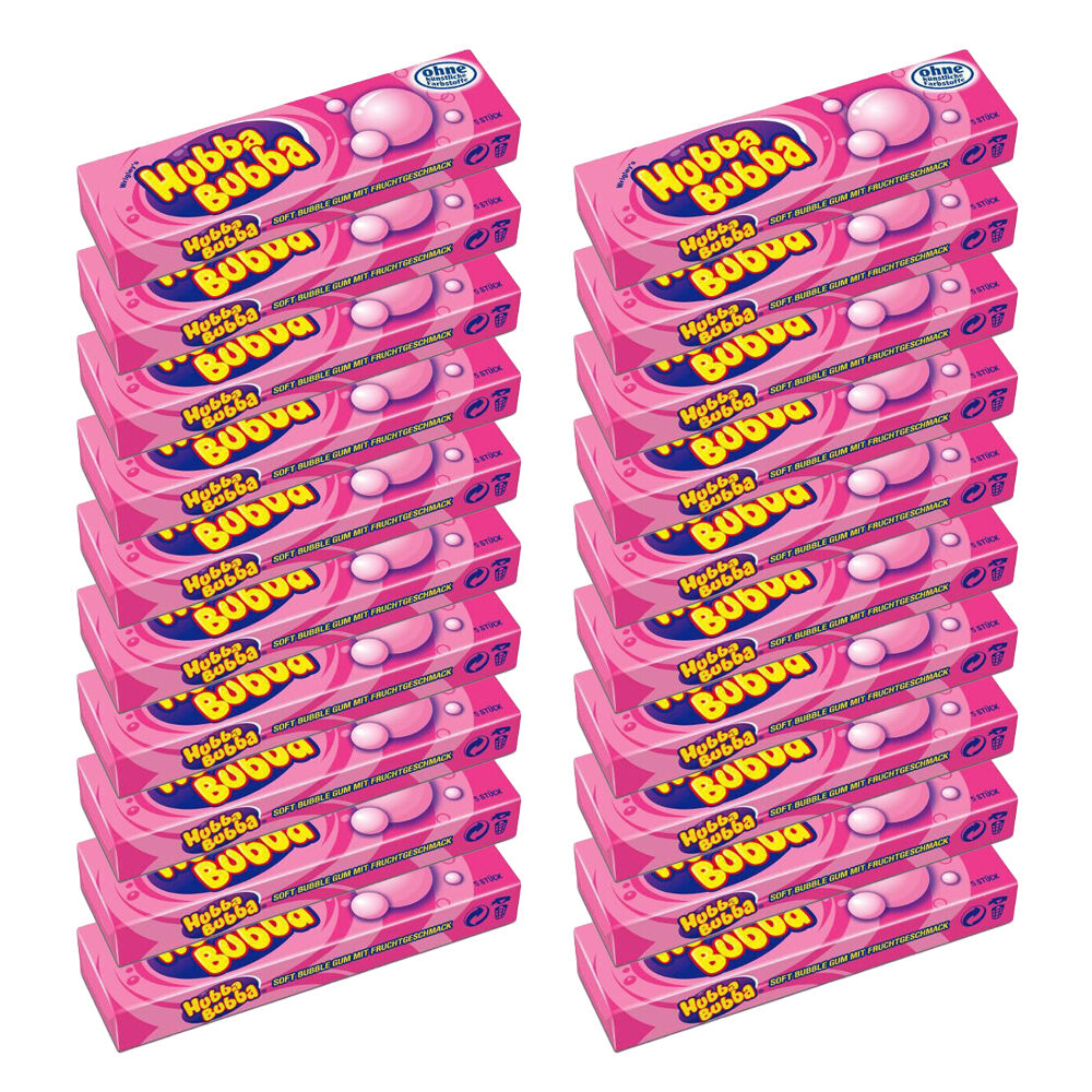 Hubba Bubba Bubble Gum Outrageous Original Flavour 35g Sweets Confectionery (20 Pack)