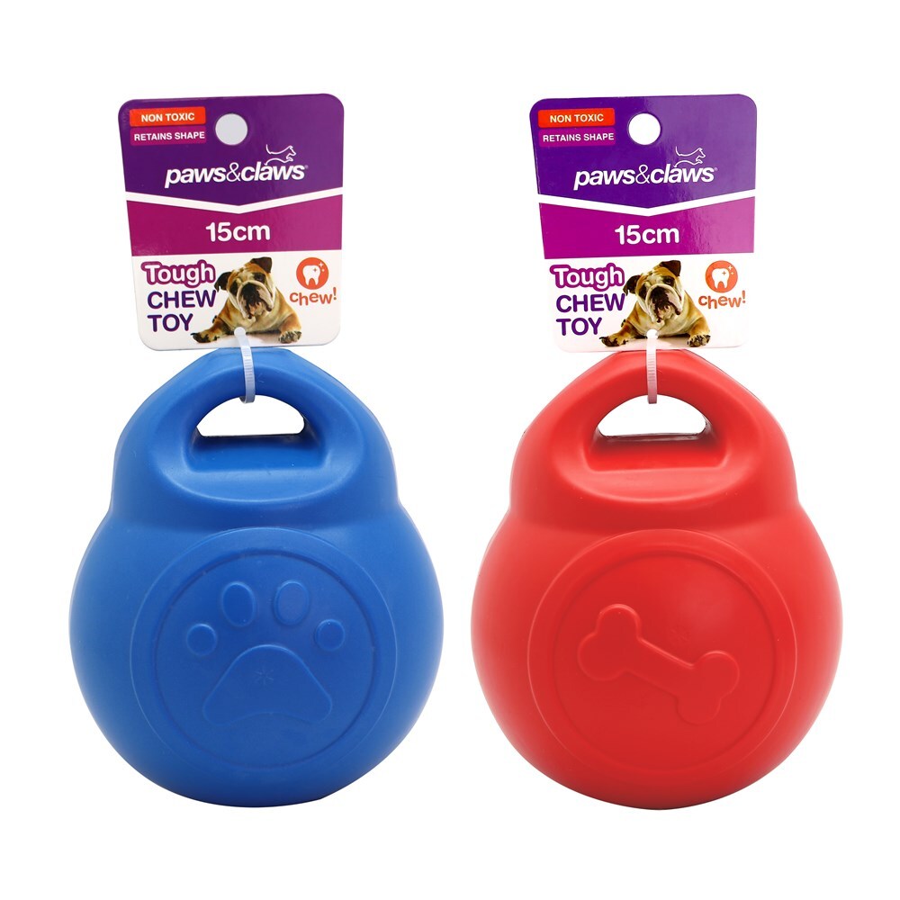 Paws and Claws Super Tuff 15cm Floater Ball Pet Dog/Puppy Tough Chew Toy Assrt. (2 Pack)