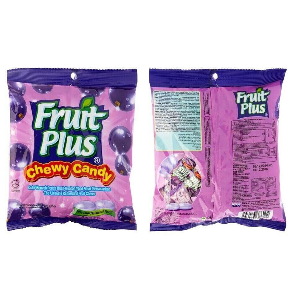 Fruit Plus 150g Pack Kids Soft Chewable Chewy Candy w/ Blackcurrant Flavour — image 2