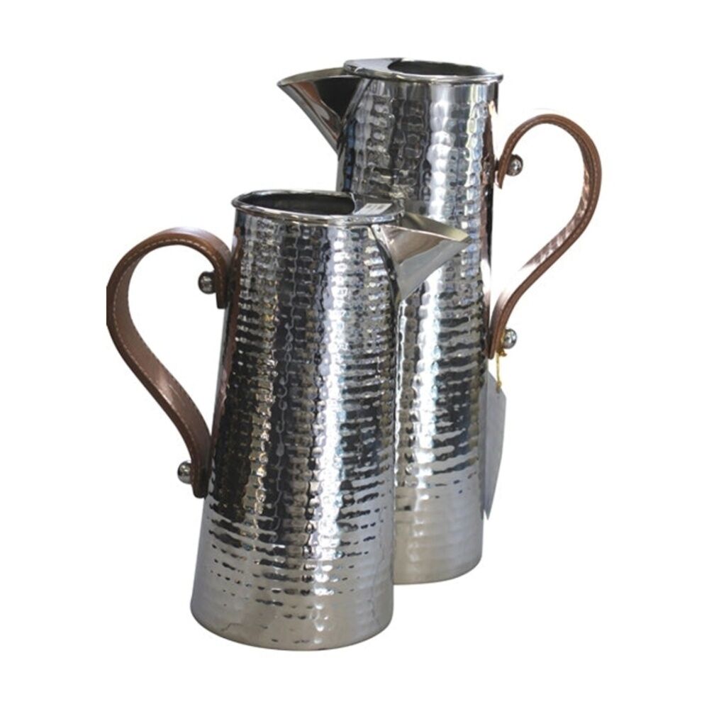 SS Collective 25cm Small Mini Hammer Jug/Pitcher WIth Leather Handle — image 3