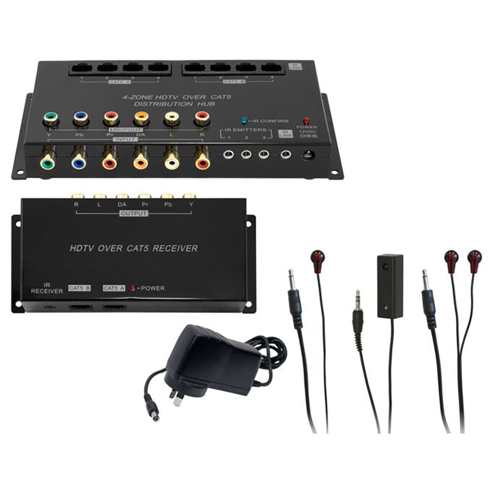 39894088-pro2-4-zone-hdtv-audio-video-ir-distribution-hub-over-cat5-device-black
